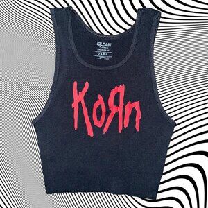 Korn Band Unisex Cropped Tank
